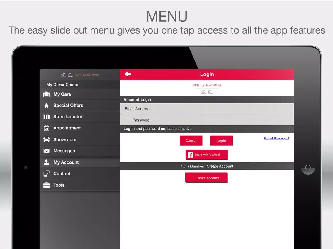 DCH Toyota of Milford iPad  স্ক্রিনশট