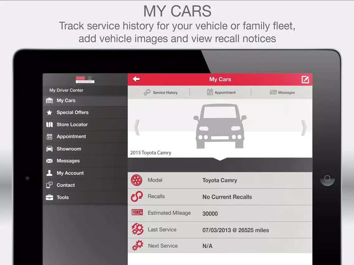 DCH Toyota of Oxnard iPad  स्क्रीनशॉट