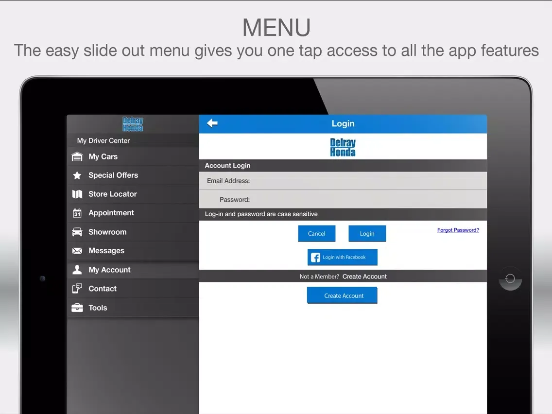 Delray Honda iPad  Screenshots