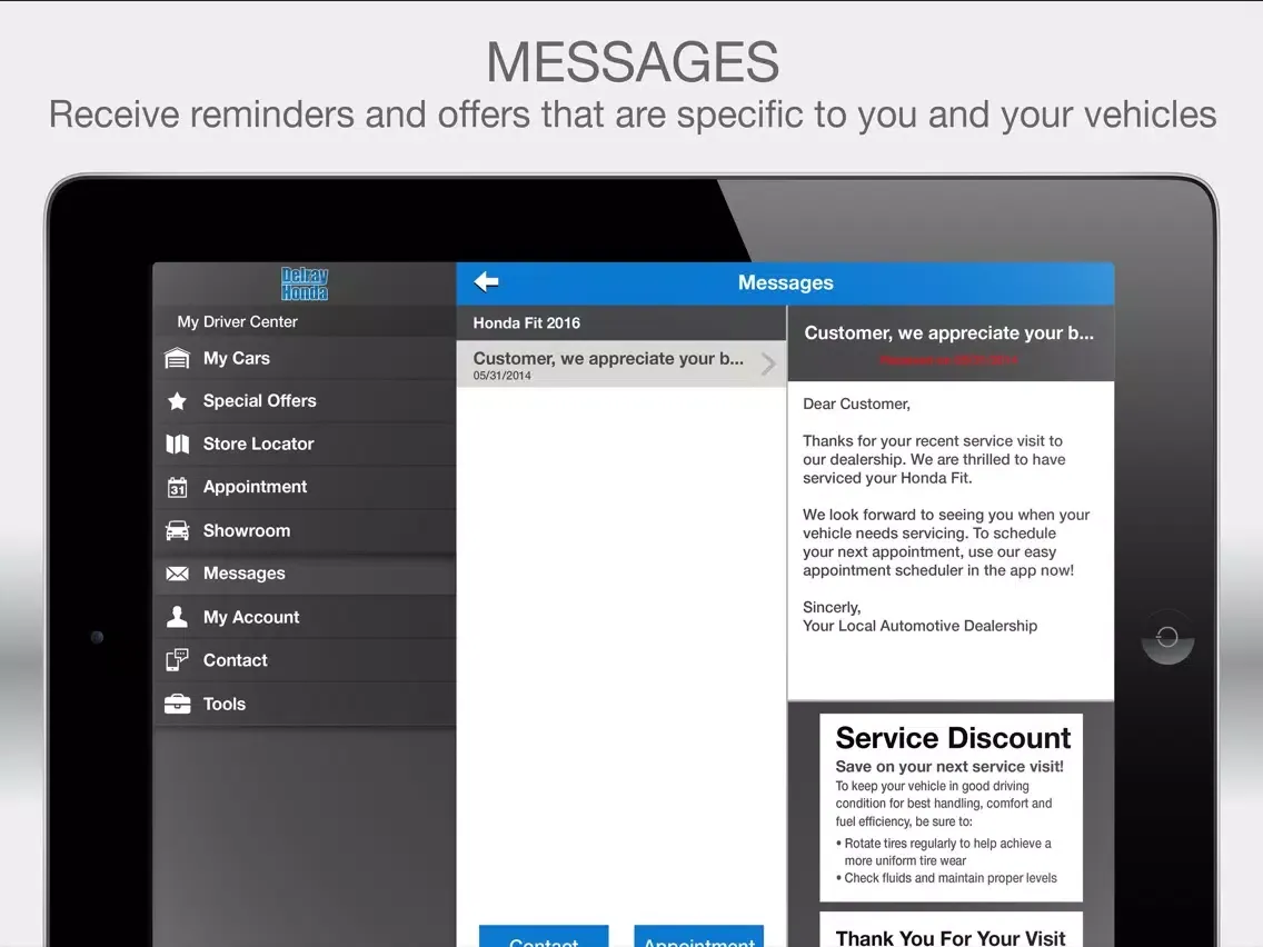 Delray Honda iPad  Screenshots