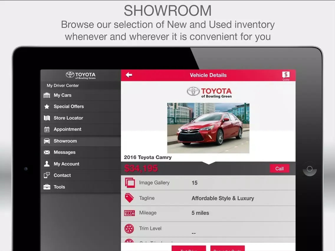 Toyota of Bowling Green iPad  Screenshots
