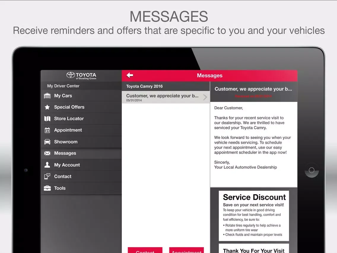 Toyota of Bowling Green iPad  Screenshots