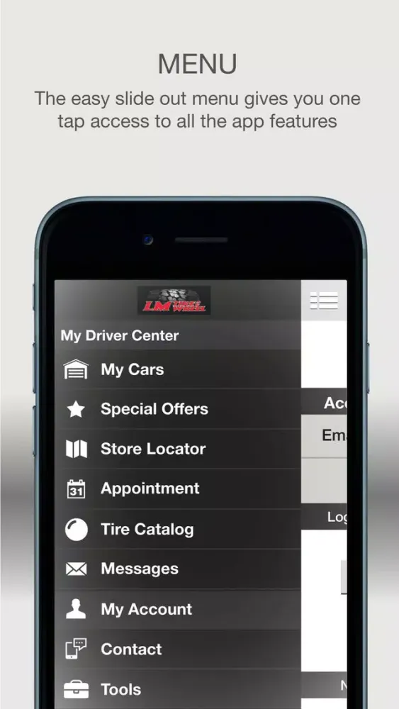 Capturas de tela do L&M Tire & Wheel