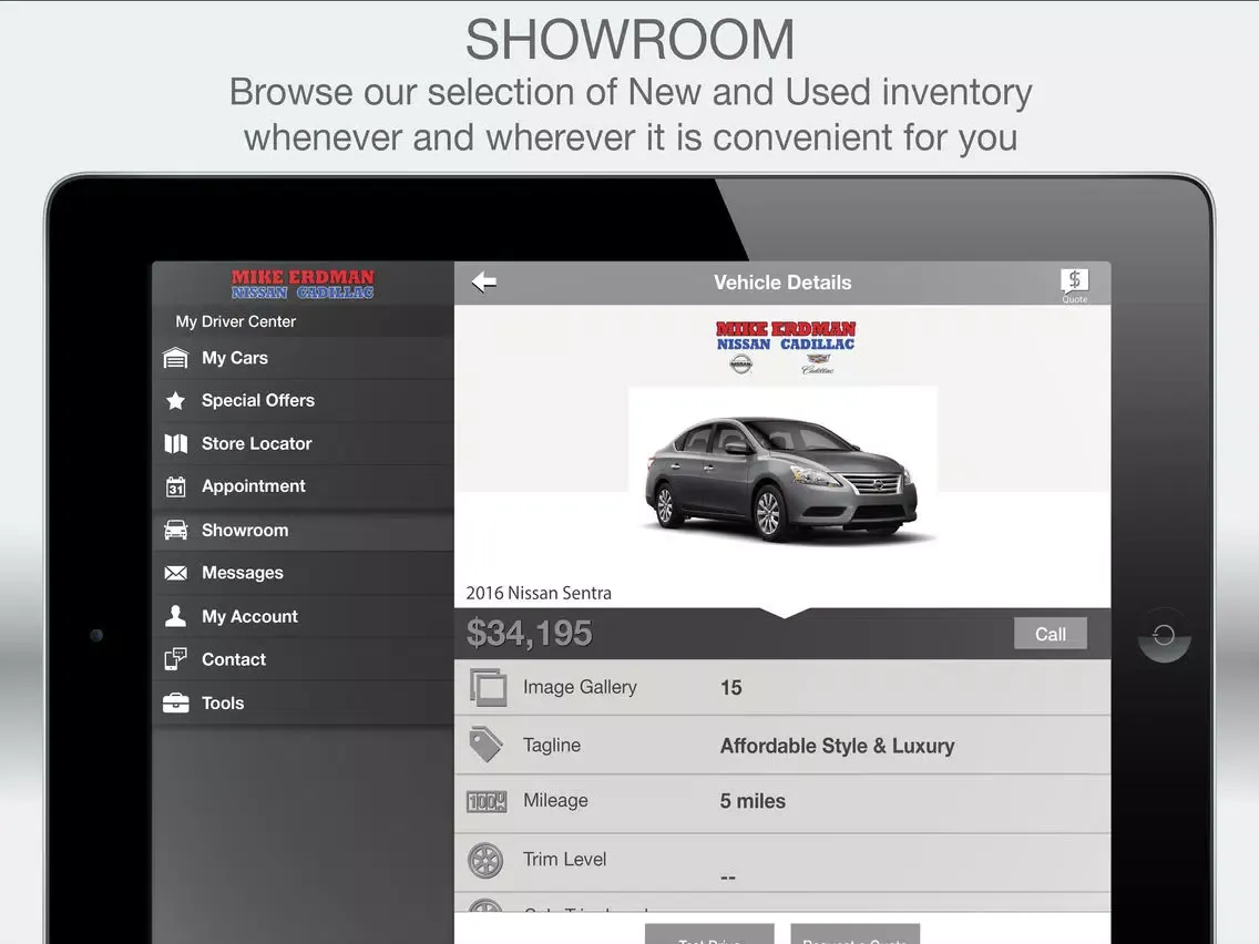 Скриншоты Mike Erdman Nissan Cadillac iPad