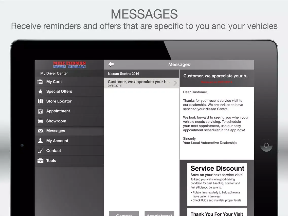 Скриншоты Mike Erdman Nissan Cadillac iPad