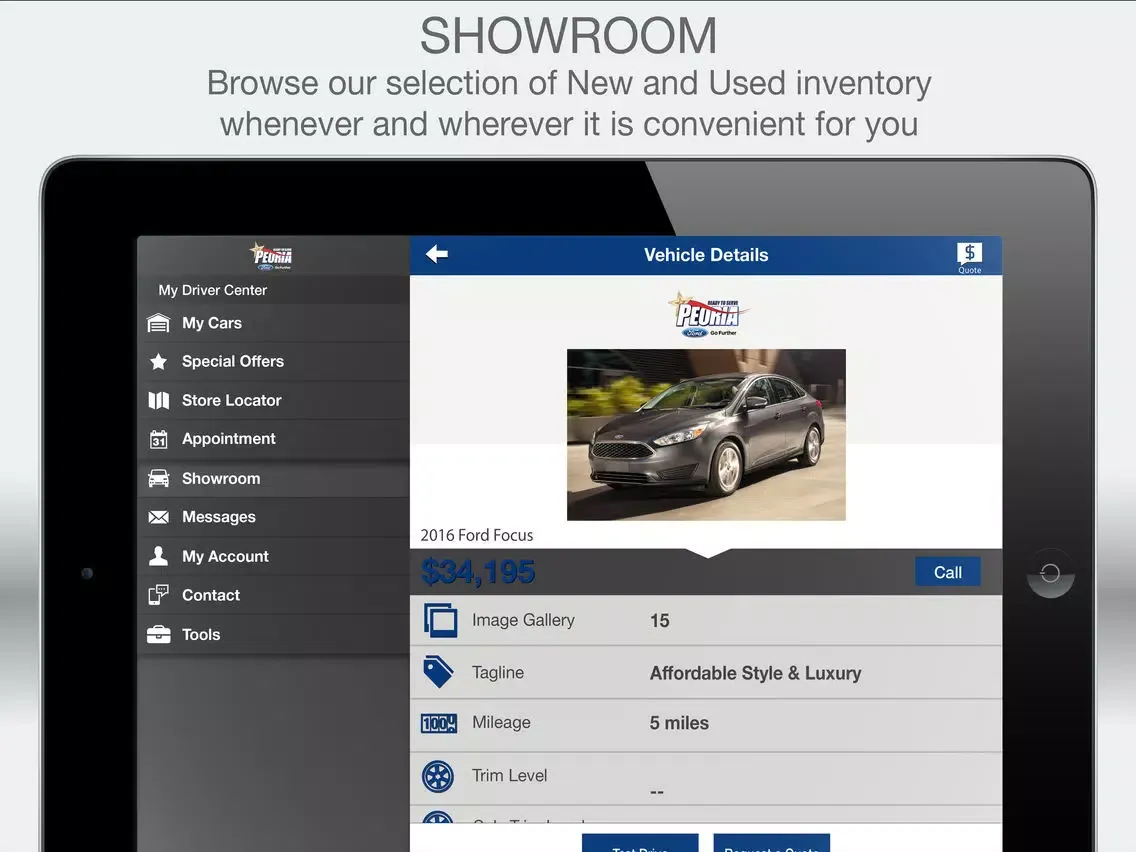 Peoria Ford iPad  স্ক্রিনশট