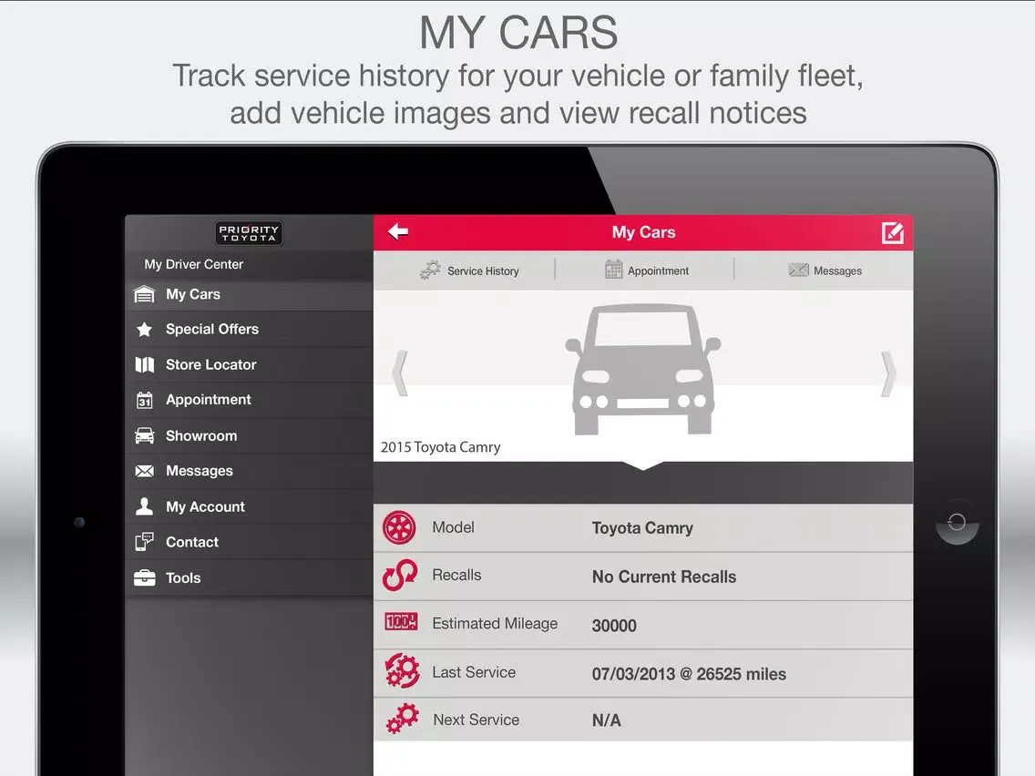 Priority Toyota of Richmond iPad  Screenshots