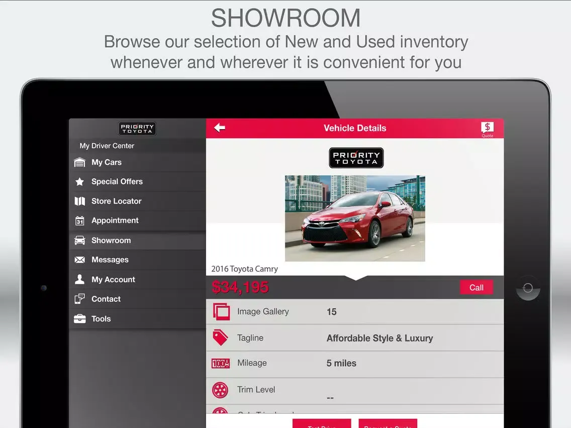 Priority Toyota of Richmond iPad  Screenshots