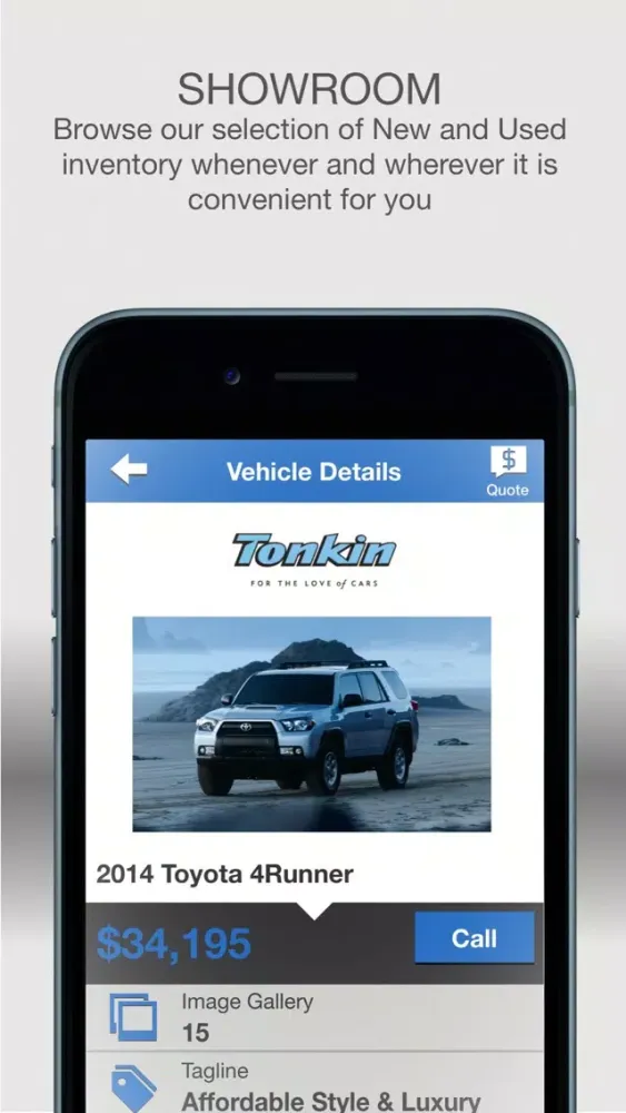Capturas de tela do Tonkin Toyota