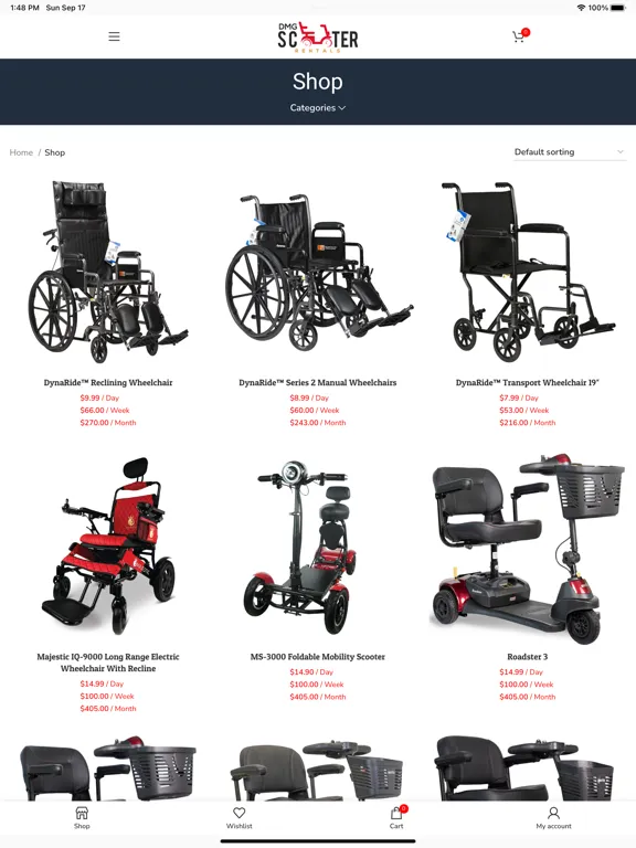 DMG Scooter Rental iPad  Screenshots