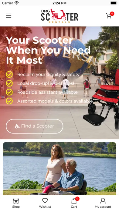 DMG Scooter Rental Screenshots