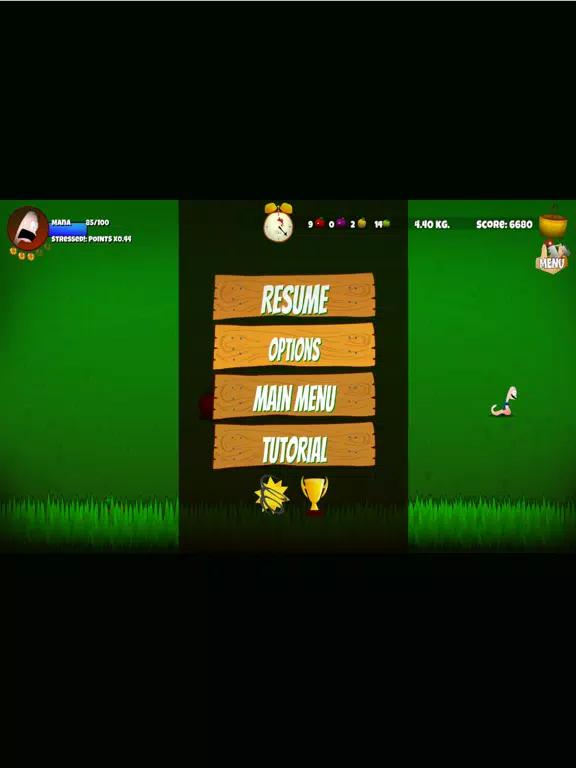 Worm Apple Run Chicken Kill iPad 應用截圖