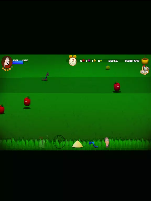 Worm Apple Run Chicken Kill iPad 應用截圖