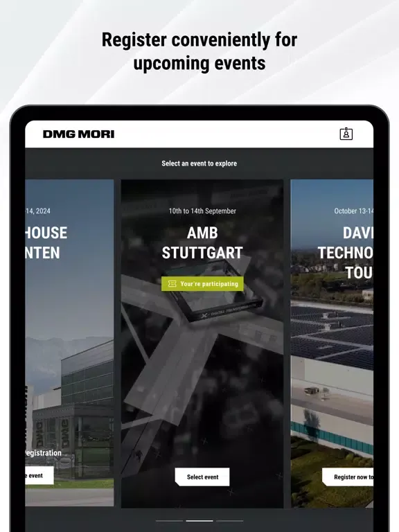 Screenshot di DMG MORI iPad 