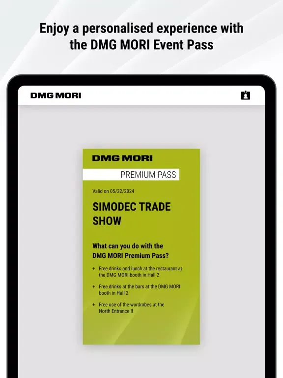 Screenshot di DMG MORI iPad 