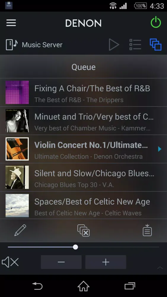 Denon Hi-Fi Remote Screenshots