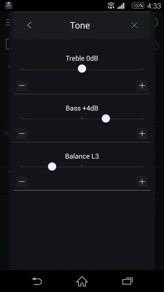 Denon Hi-Fi Remote Screenshots