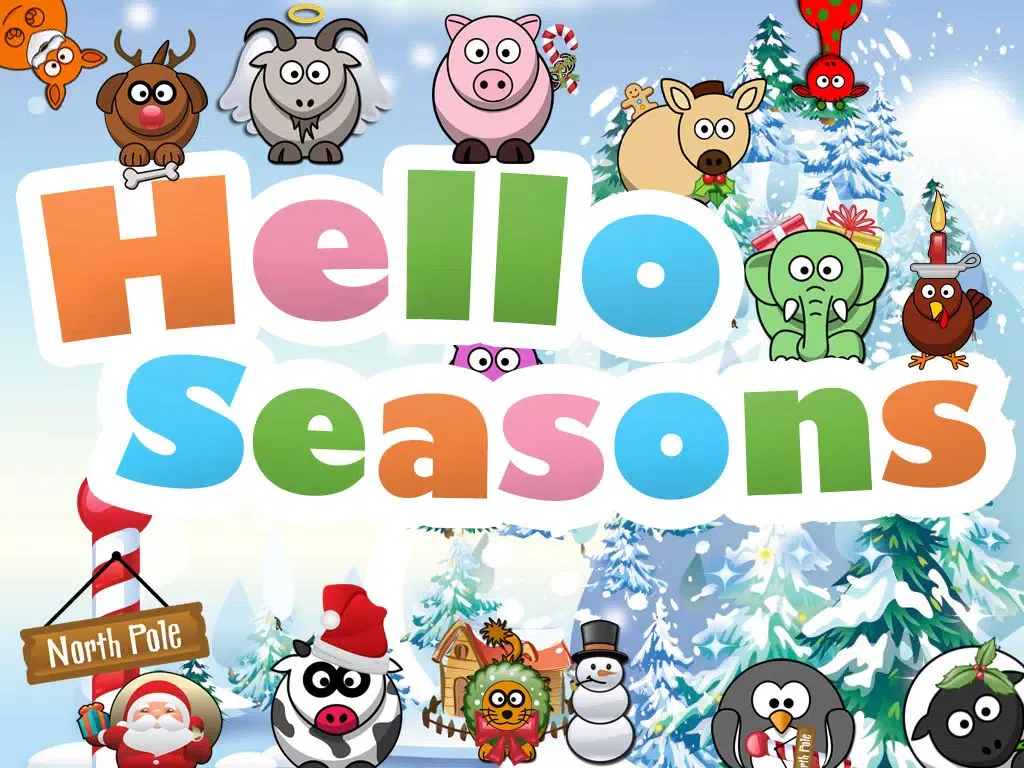 Hello Seasons - Christmas Edition - For Kids iPad  Screenshots