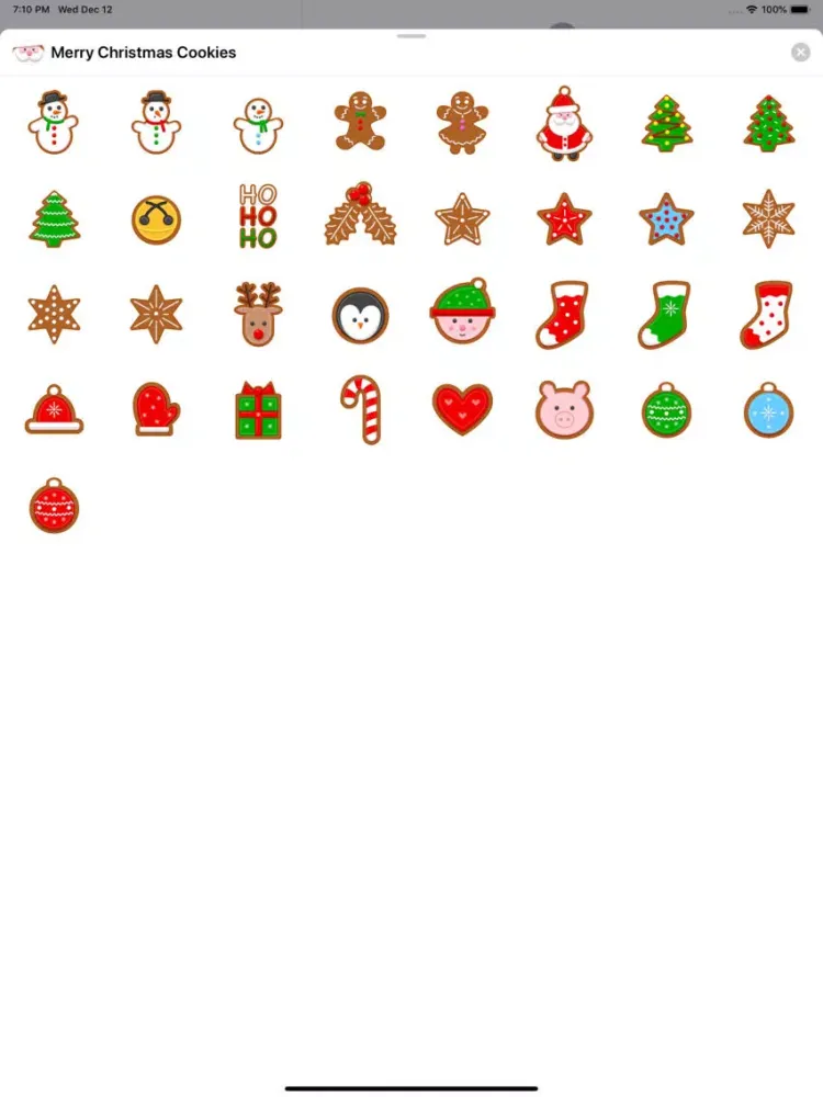 Merry Christmas Cookies iPad  Ekran Görüntüleri