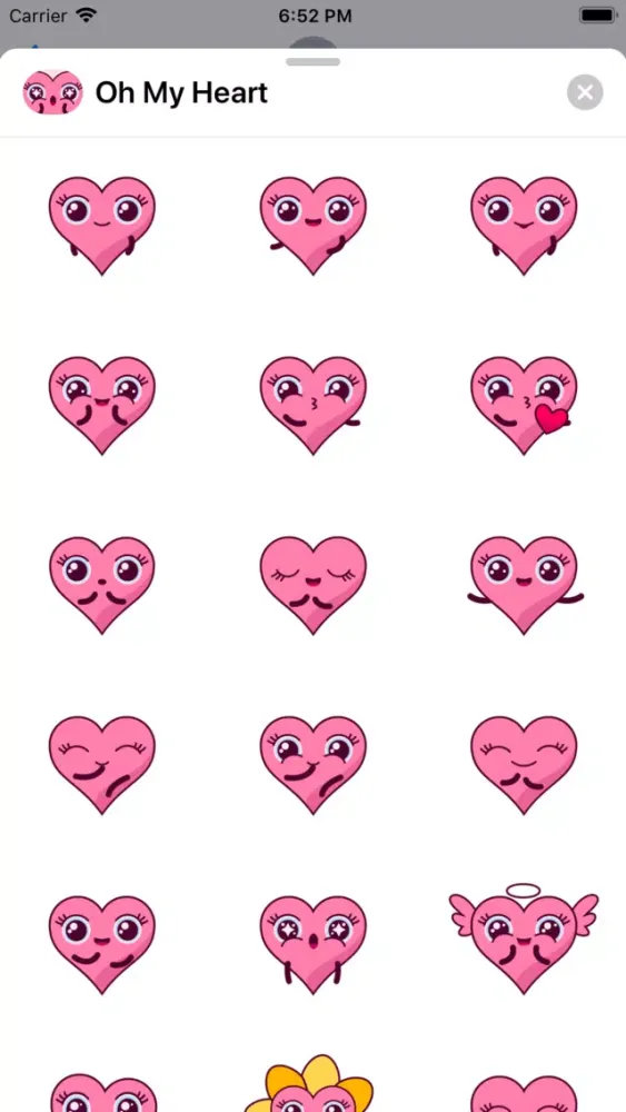 Oh My Heart Animated Stickers Screenshots