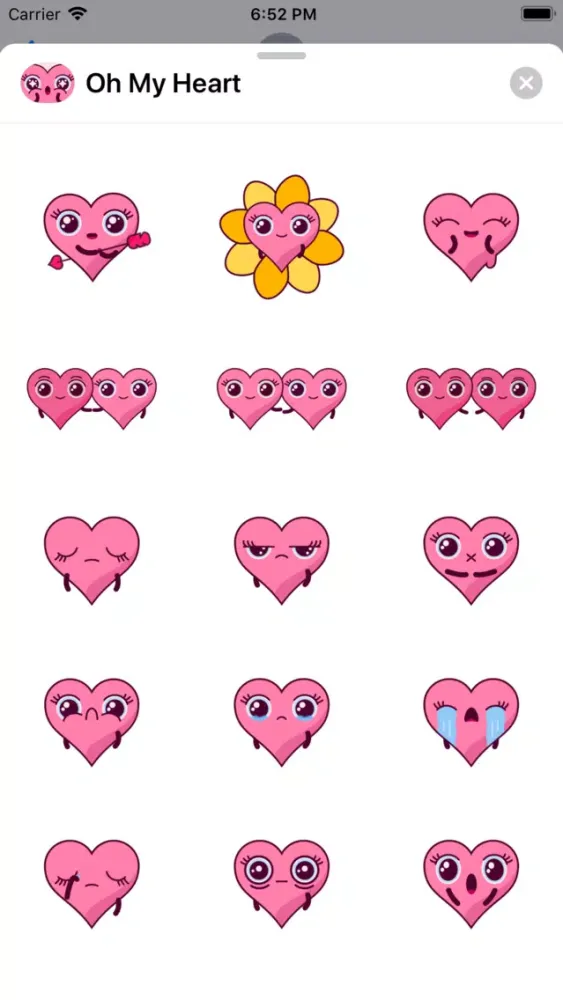 Oh My Heart Animated Stickers Screenshots