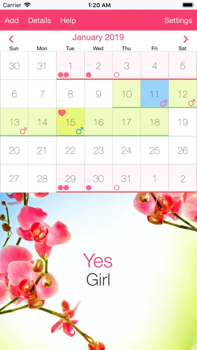 Fertility and Period Tracker 스크린샷