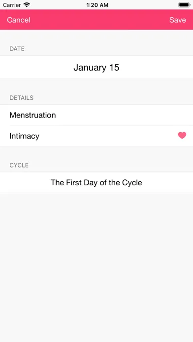 Fertility and Period Tracker 스크린샷