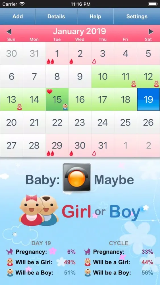 Fertility Tracker for Women Ekran Görüntüleri