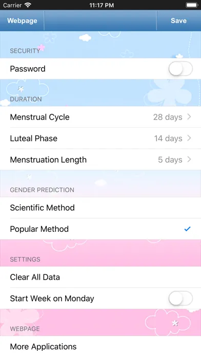 Ảnh chụp màn hình của Fertility & Period Tracker