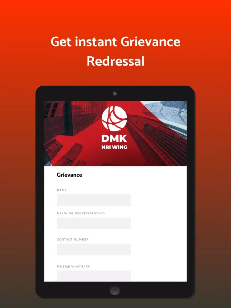 DMK NRI Wing iPad  स्क्रीनशॉट