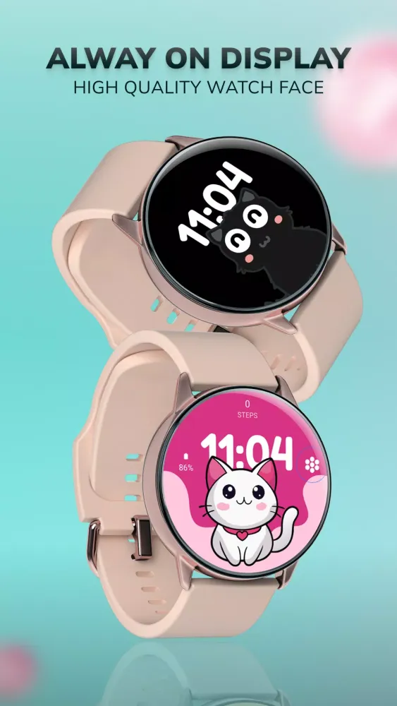 Ảnh chụp màn hình của G001 Cats Watch Face