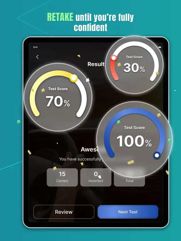 Capturas de pantalla de DMV Practice Test Prep 2024 iPad 