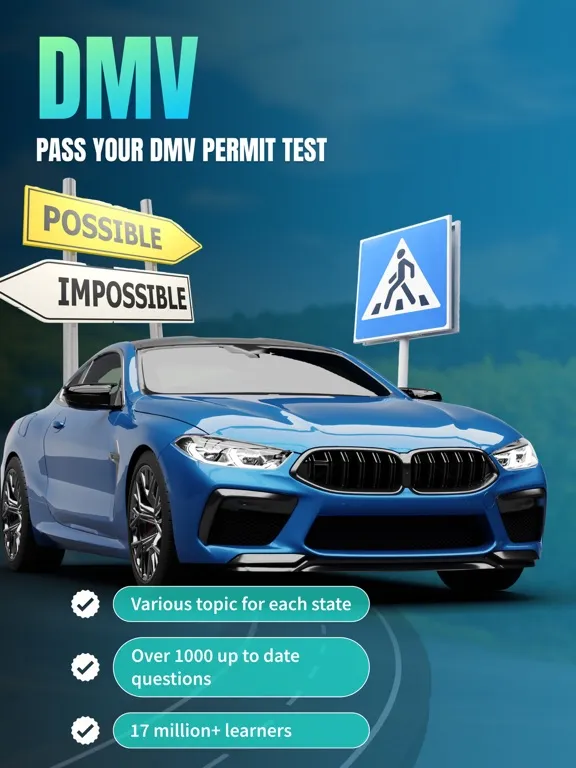 Capturas de pantalla de DMV Practice Test Prep 2024 iPad 