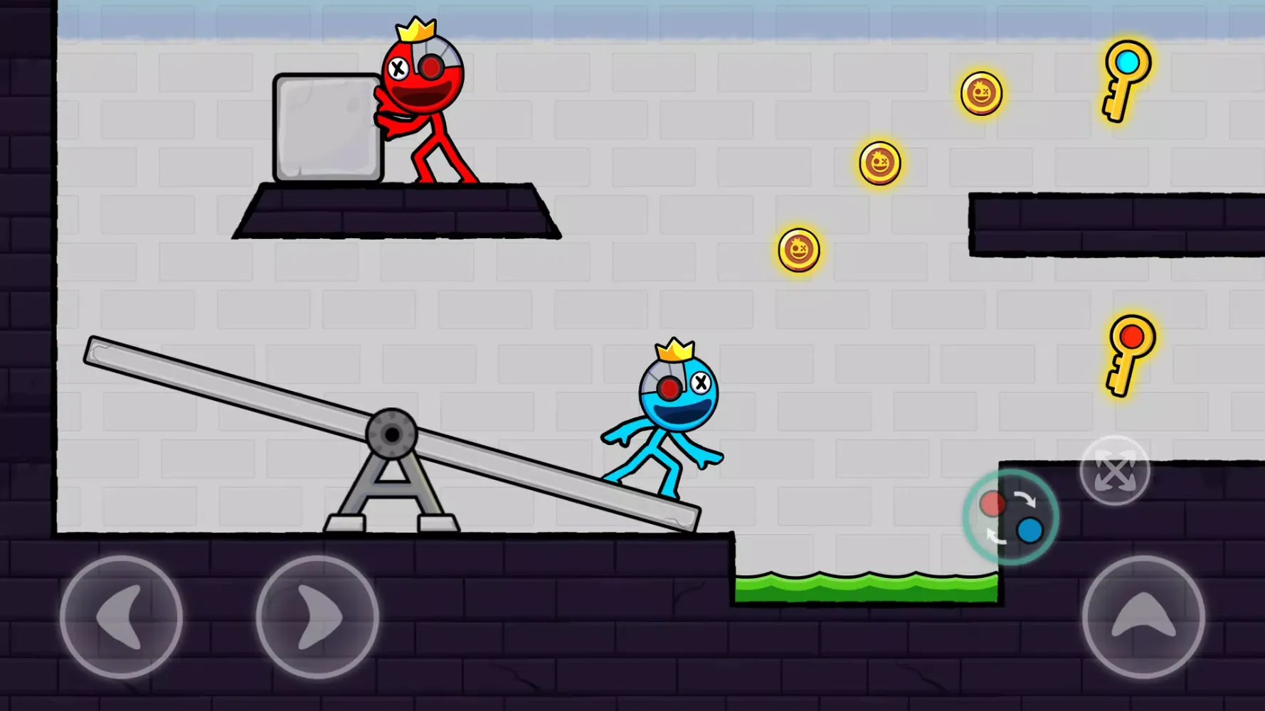 Red Blue Stick: Rainbow Master سکرین شاٹس