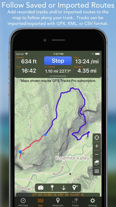 Screenshot di GPS Tracks