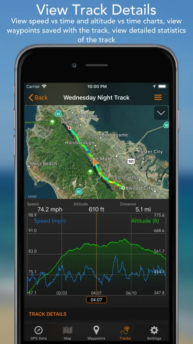 Screenshot di GPS Tracks