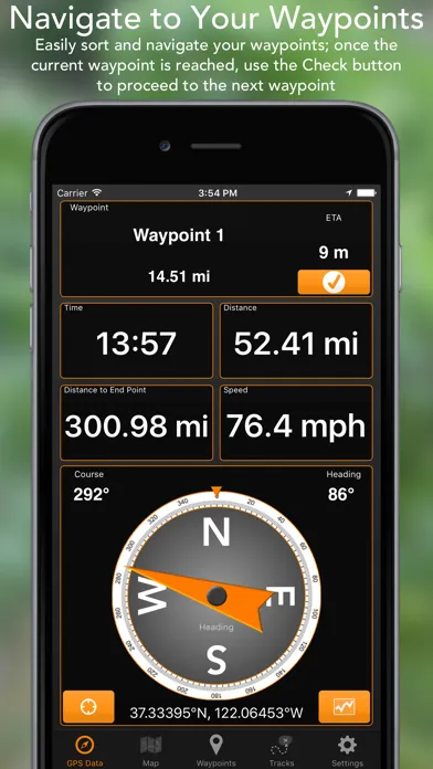 Screenshot di GPS Tracks