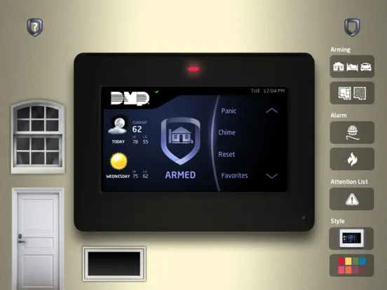 DMP Touchscreen iPad  Screenshots