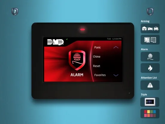 DMP Touchscreen iPad  Screenshots