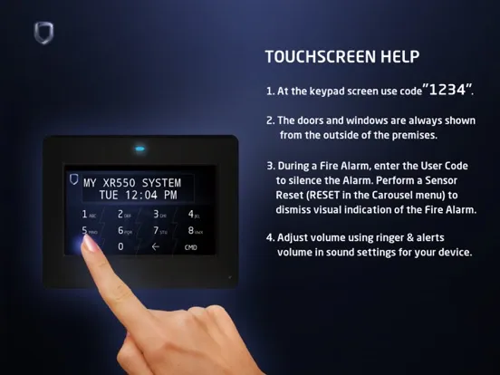 DMP Touchscreen iPad  Screenshots