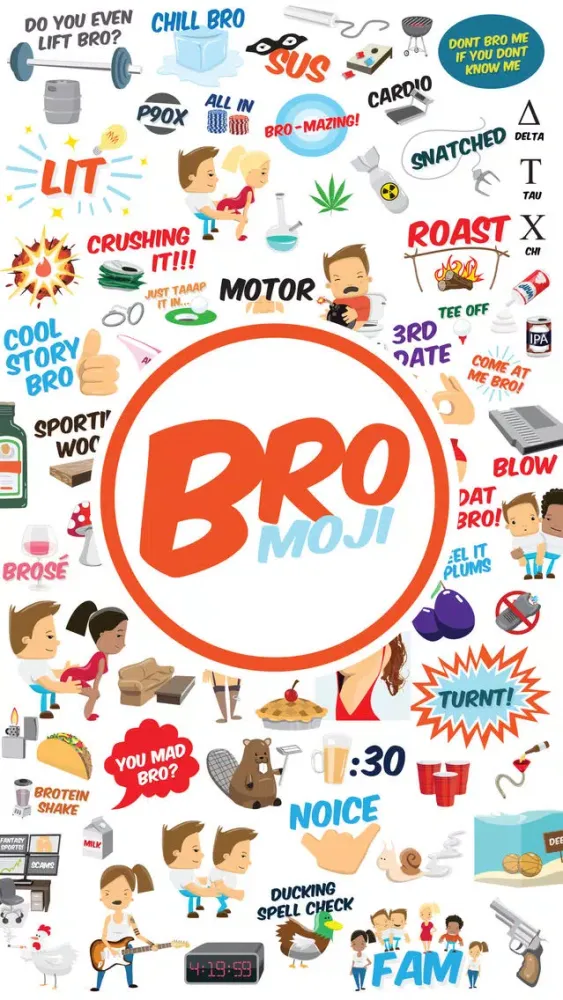 Capturas de tela do Bromoji