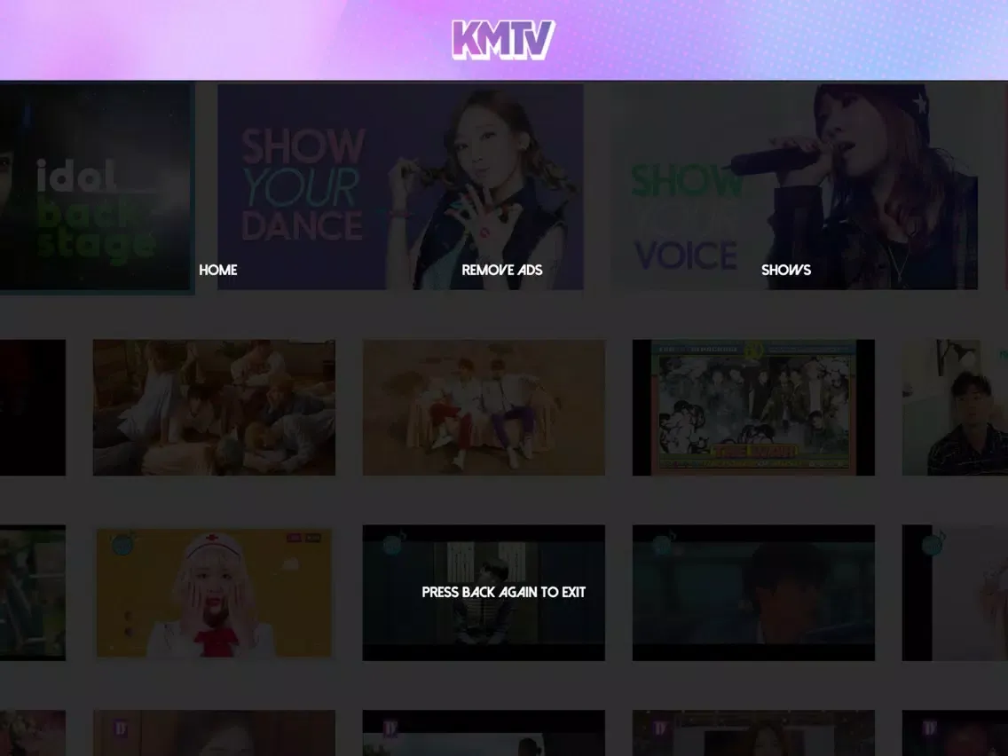 KMTV - Watch K-Pop iPad  Screenshots