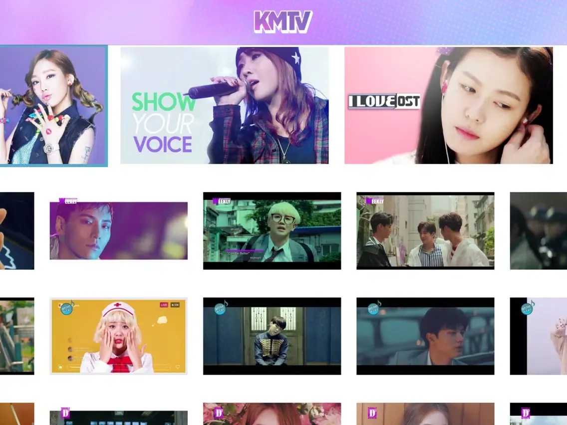 KMTV - Watch K-Pop iPad  Screenshots
