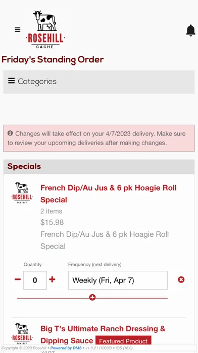 Screenshot di Rosehill Dairy – Cache