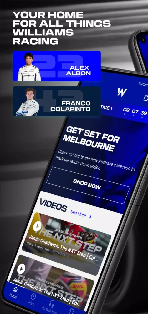 Tangkapan layar Williams Racing