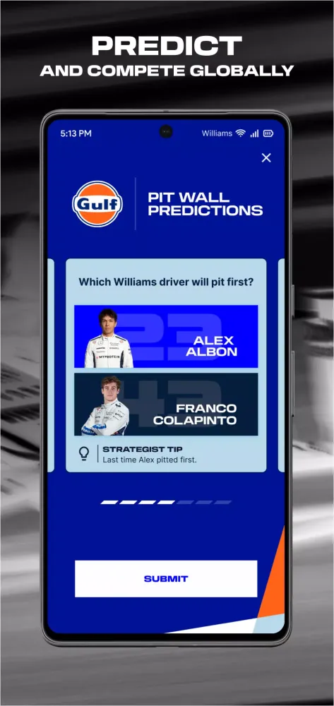 Tangkapan layar Williams Racing