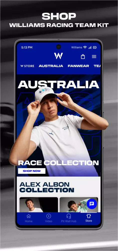 Tangkapan layar Williams Racing