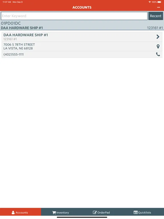 Agility Mobile Sales iPad  स्क्रीनशॉट