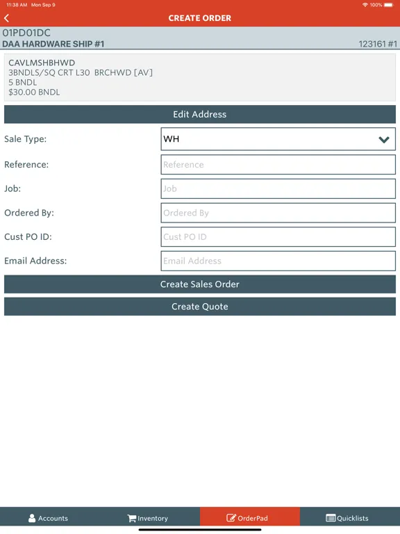 Agility Mobile Sales iPad  स्क्रीनशॉट