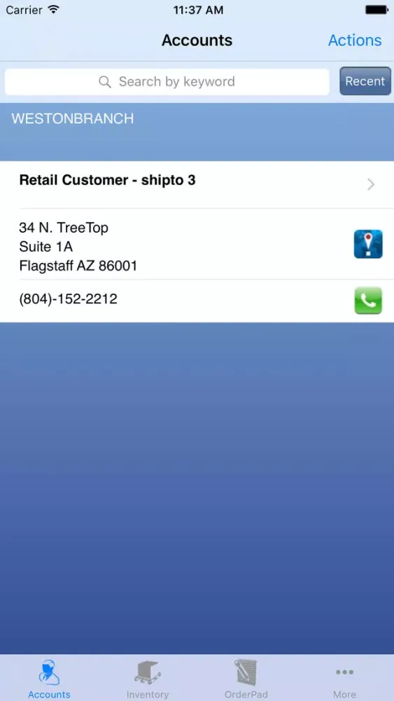 Screenshot di Agility Sales